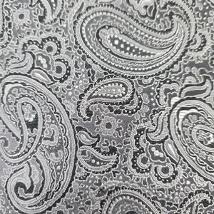 Tasso Elba SPA Handmade 100% Silk Tie Men's Gray Paisley Necktie New Without Tag